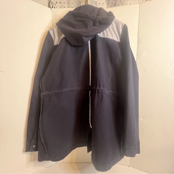 Women’s Drawstring Hooded Jacket, Mark & Spruce, Navy Blue, Size XL - Picture 5 of 14